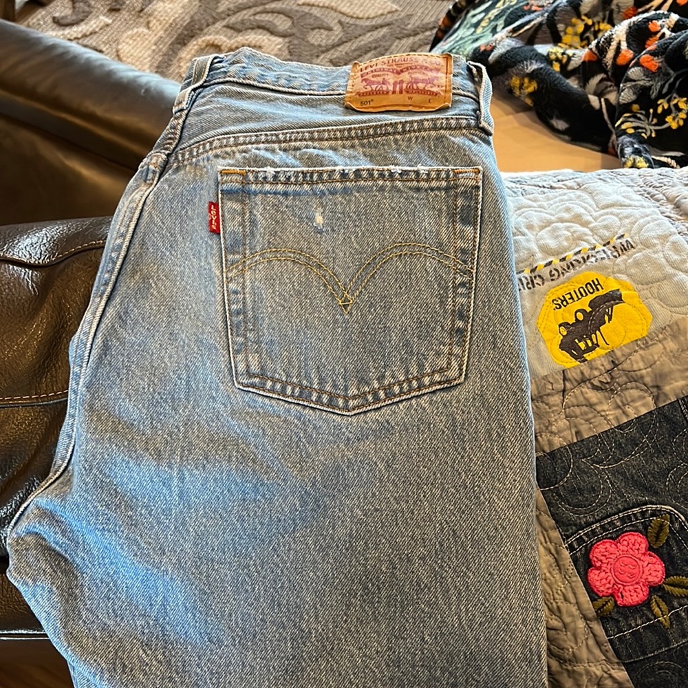 Levi Strauss light blue skinny jeans
